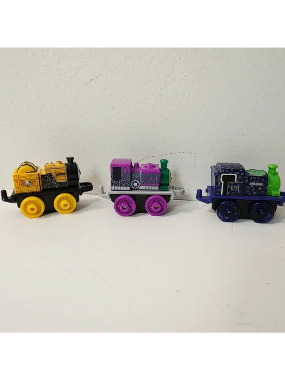 3 Mini Thomas & Friends Choo Choo Trains Luke Rockey Charlie